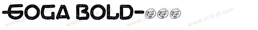 Goga bold字体转换